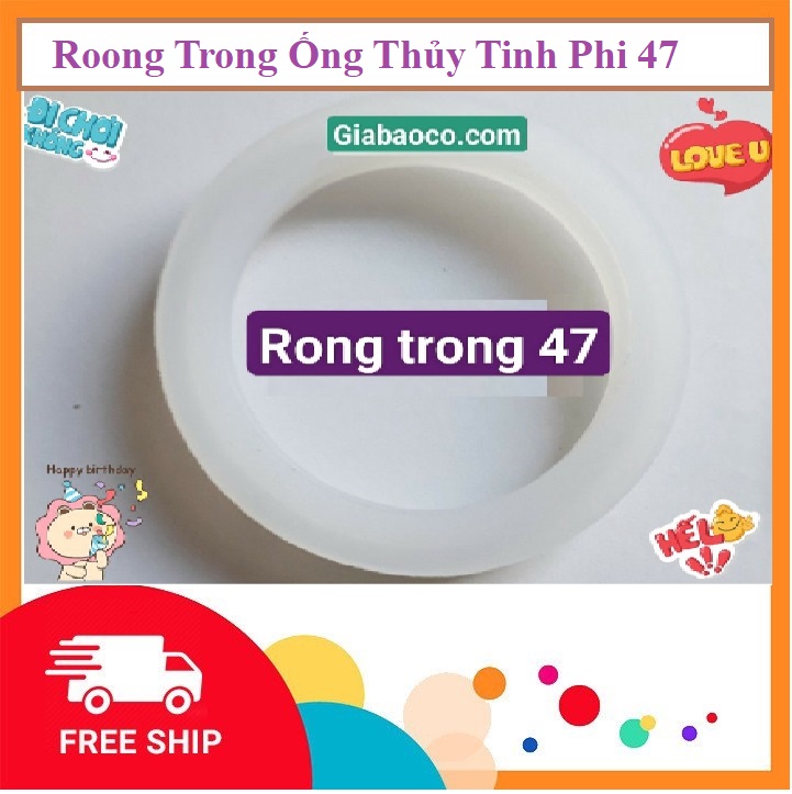 Roong Trong Ống Thủy Tinh Phi 47 - Dùng cho máy nước nóng năng lượng mặt trời