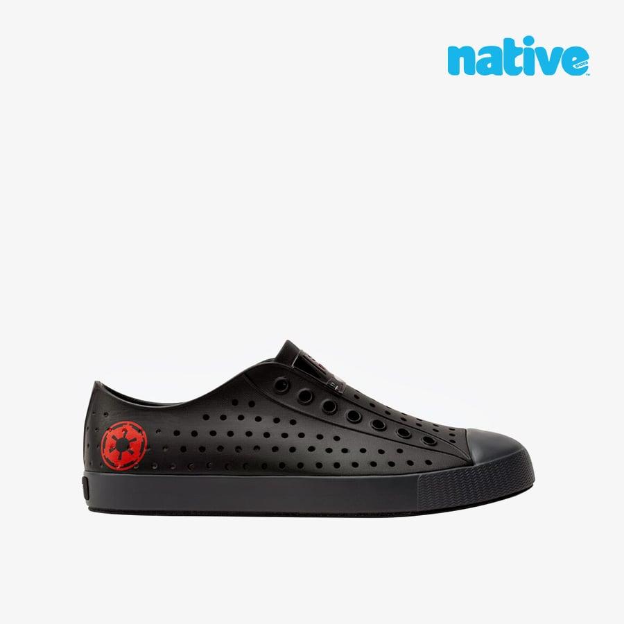 Giày Lười Nam Native Jefferson Print Strwrs - Đen Nhám Xám - 41.5