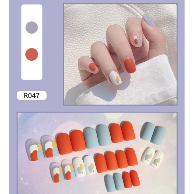Bộ 24 móng tay giả nail thơi trang như hình