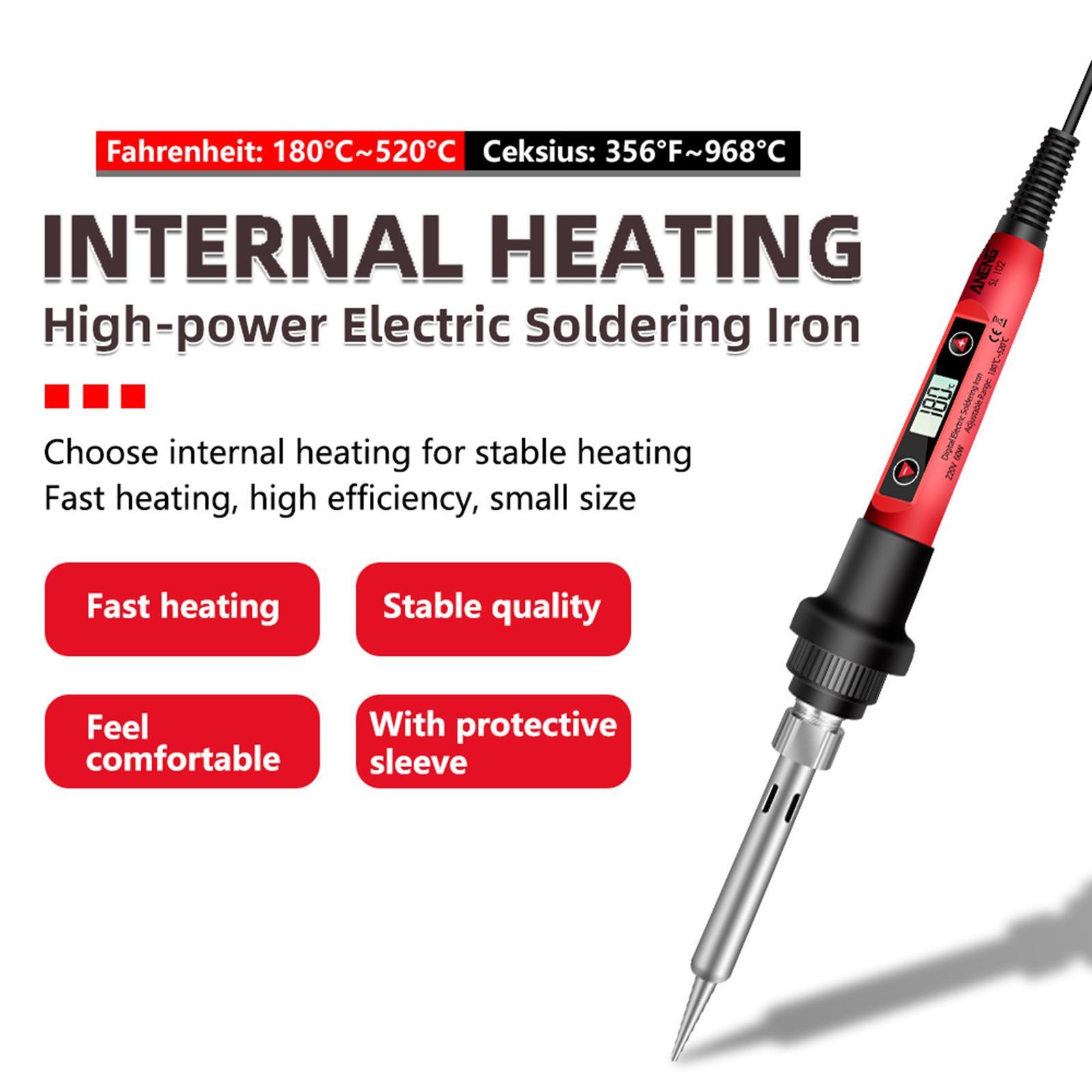 110V Soldering Iron Kit Soldering Display Wire Repairing Tool Set US Plug 12Pcs