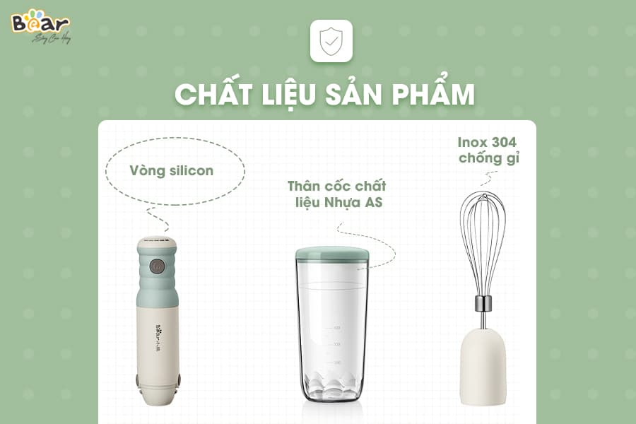 Bộ máy xay cầm tay đa năng Model: JBQ-B50E1- Hàng chính hãng