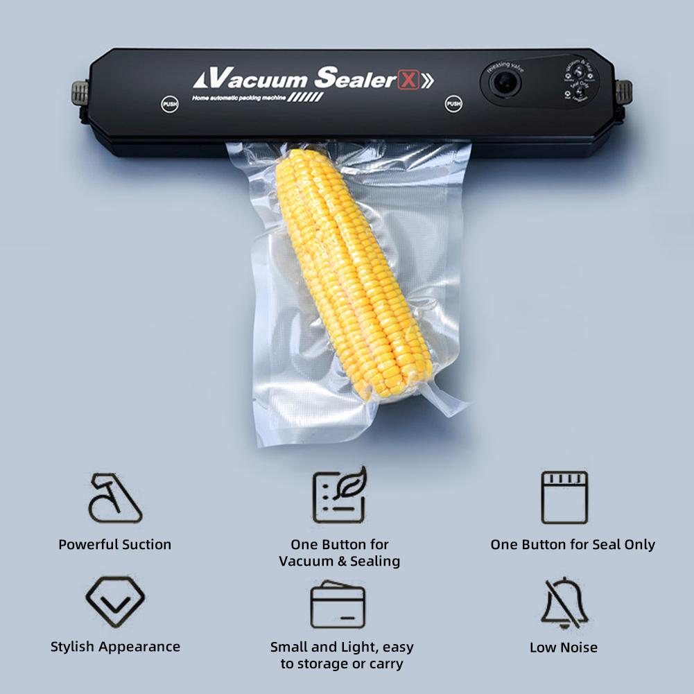Vacuum Sealer Machine Automatic Food Saver Household Vacuum packaging Machine Compact Design Preservation with Bags