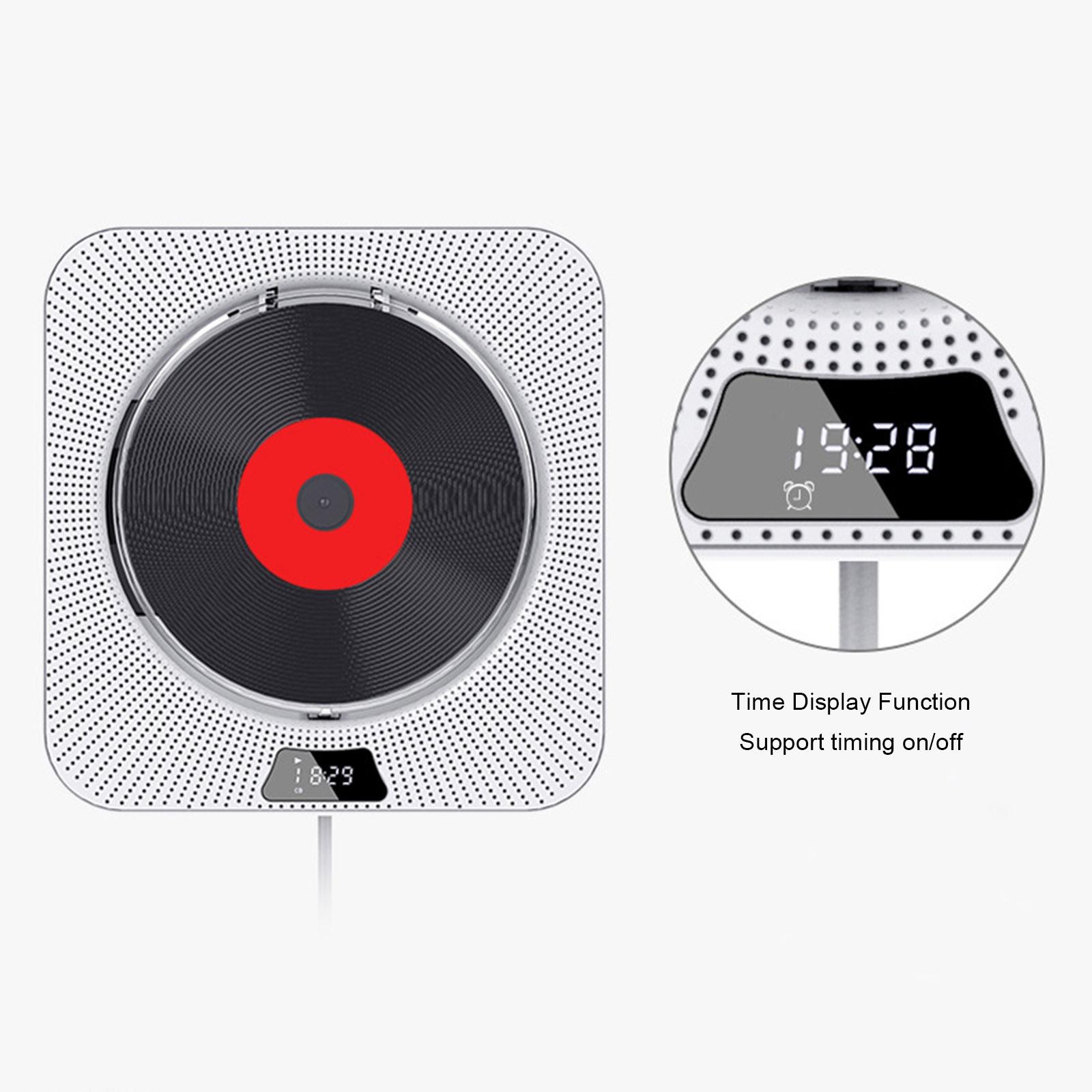 Đầu đĩa CD gắn tường Loa Bluetooth với Điều khiển từ xa Đài FM Thẻ TF 3,5 mm