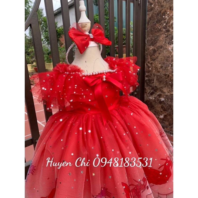 Đầm họa tiết ngựa pony xinh yêu cho bé