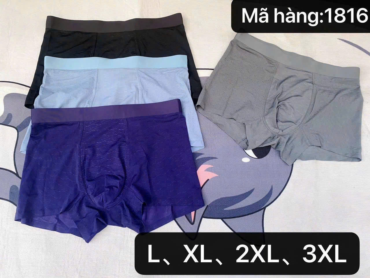 QUẦN SỊP ĐÙI NAM THÔNG HƠI CAO CẤP SIÊU MỎNG HOẠ TIẾT NGÔI SAO TỪ 40-85KG DÀNH CHO NAM