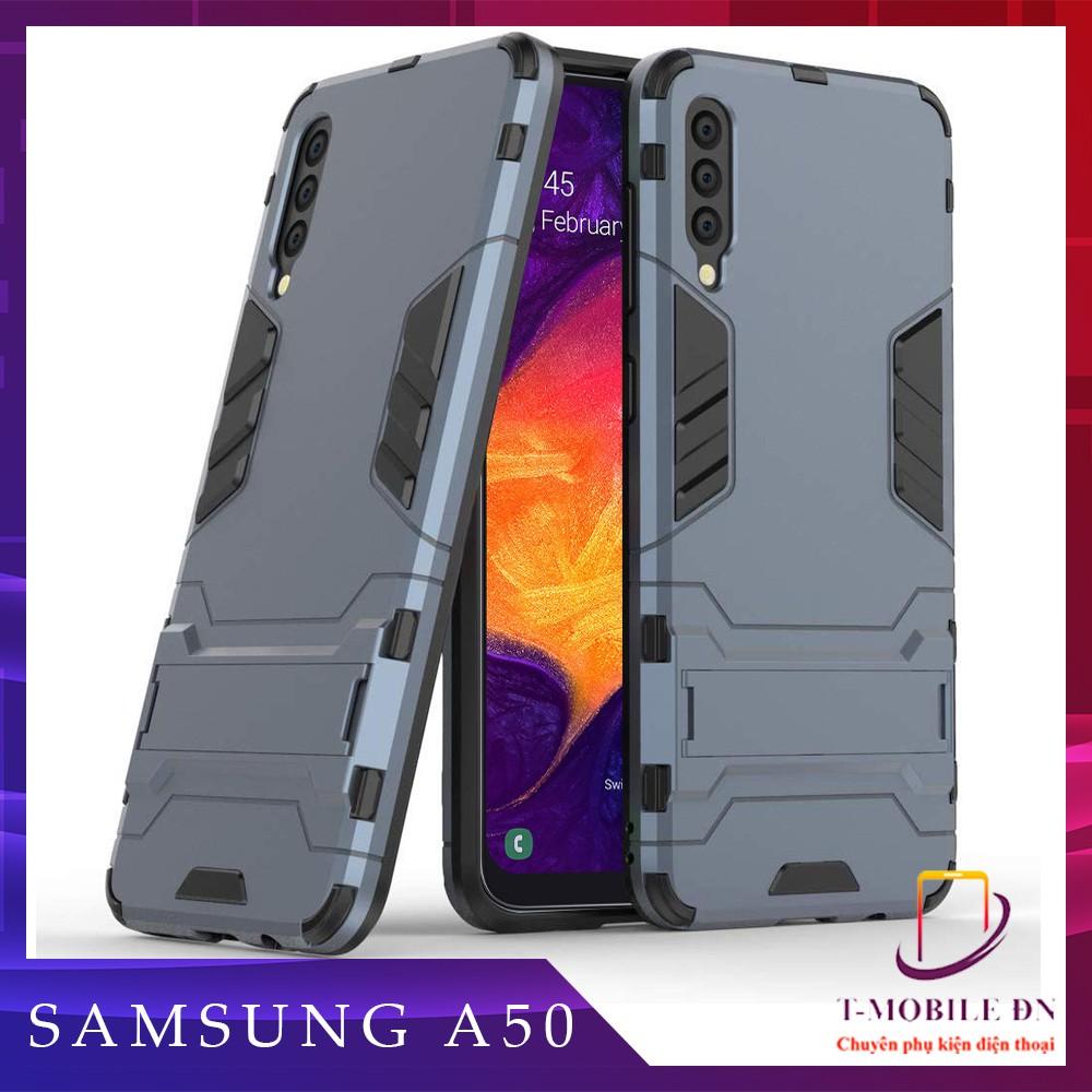 Ốp lưng cho Samsung A10 A10s A20 A20s A21S A30 A30s A50 A50s A70 chống sốc IRON - MAN kèm chống xem video bảo vệ camera