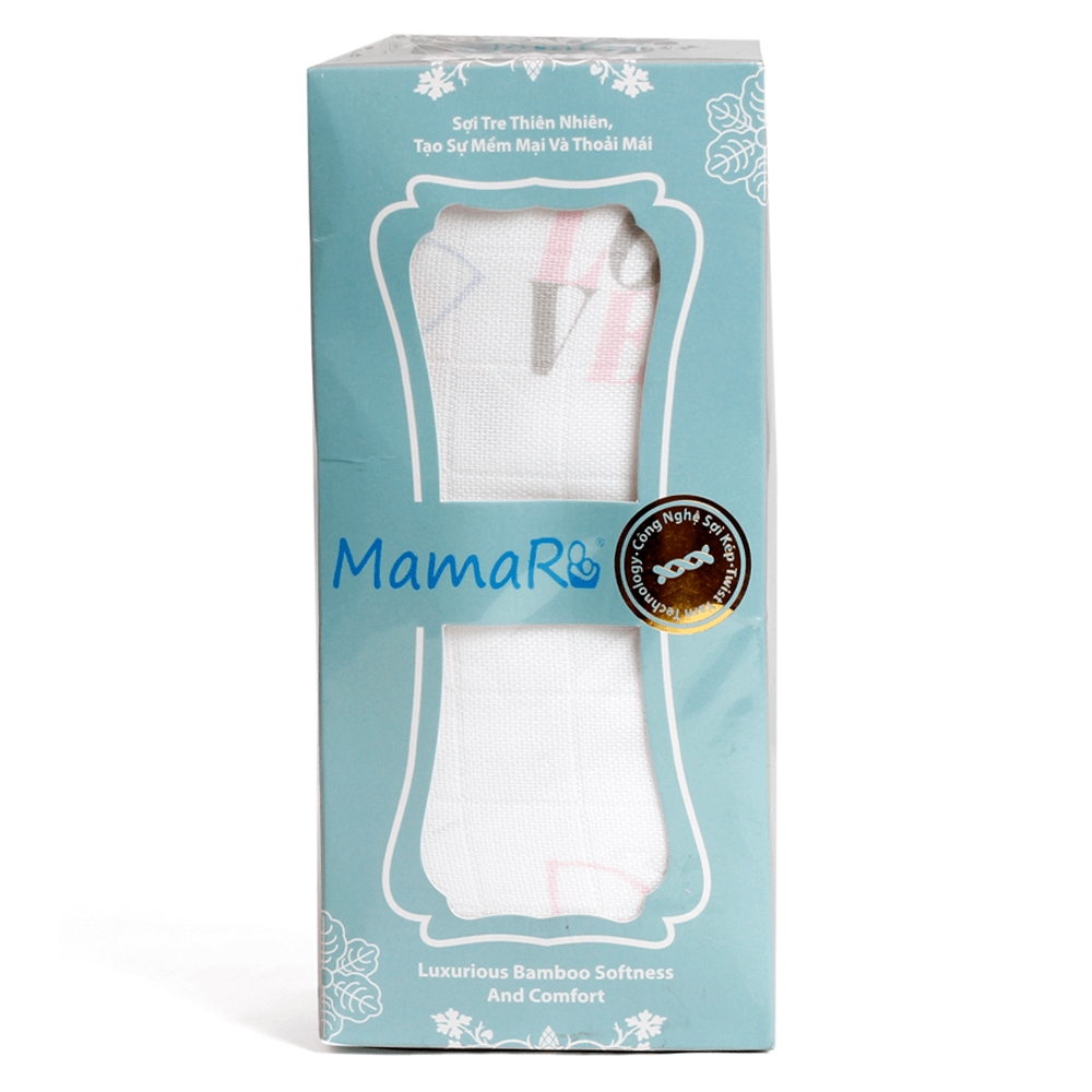 Mền 2 lớp vải tre sợi kép cho bé 125x125 Premium Mamaru MA-MEN2L - Diệt khuẩn, hút ẩm tốt, kháng tia UV