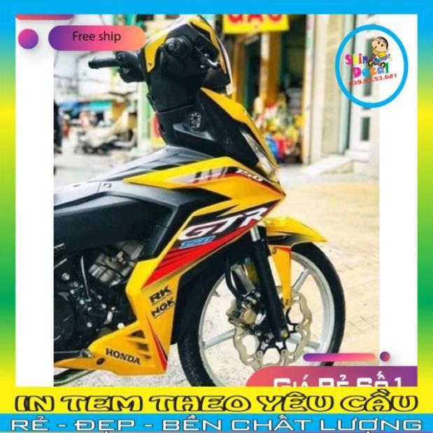 Tem rời Winner GTR dán xe vàng