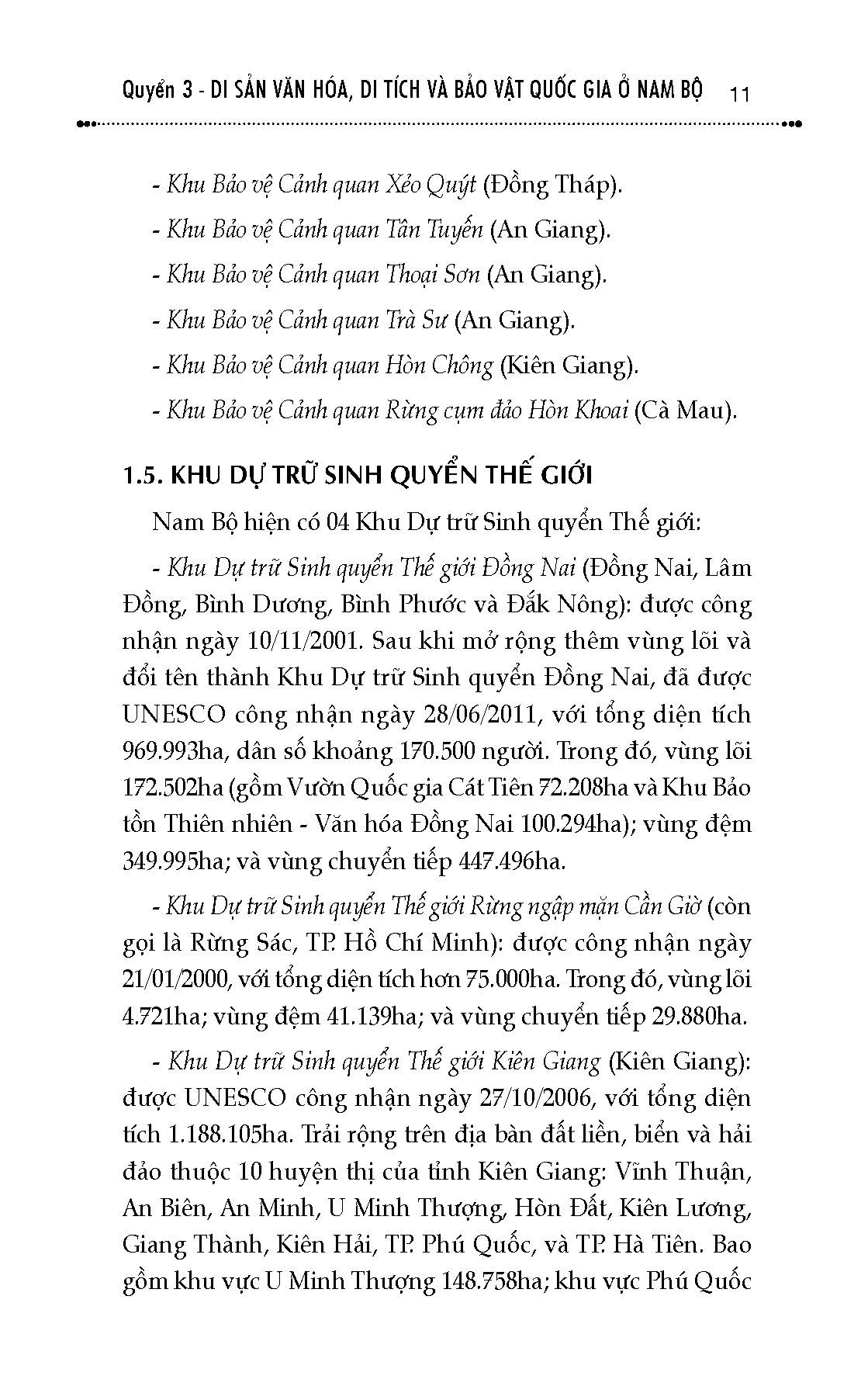 Văn Hóa Nam Bộ Việt Nam Trước Kỷ Nguyên Vươn Mình, Quyển 3: Di Sản Văn Hóa, Di Tích Và Bảo Vật Quốc Gia Ở Nam Bộ
