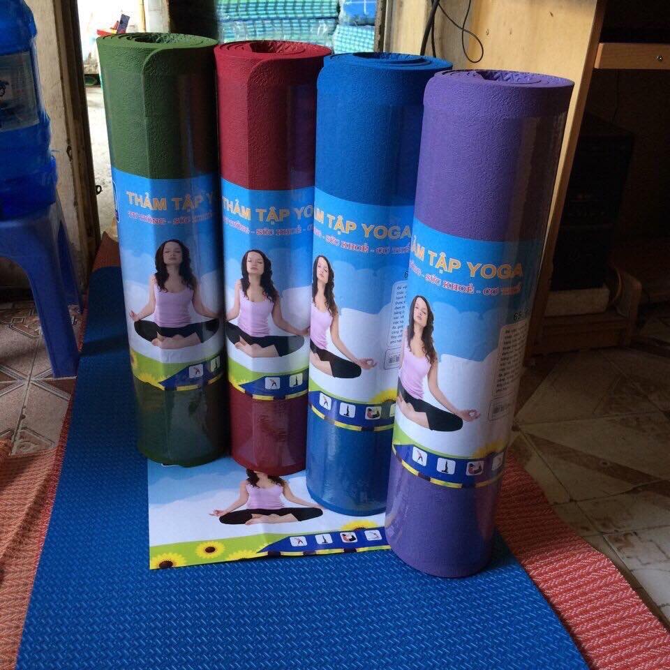 Thảm tập yoga 9mm siêu dày tặng kèm túi đựng