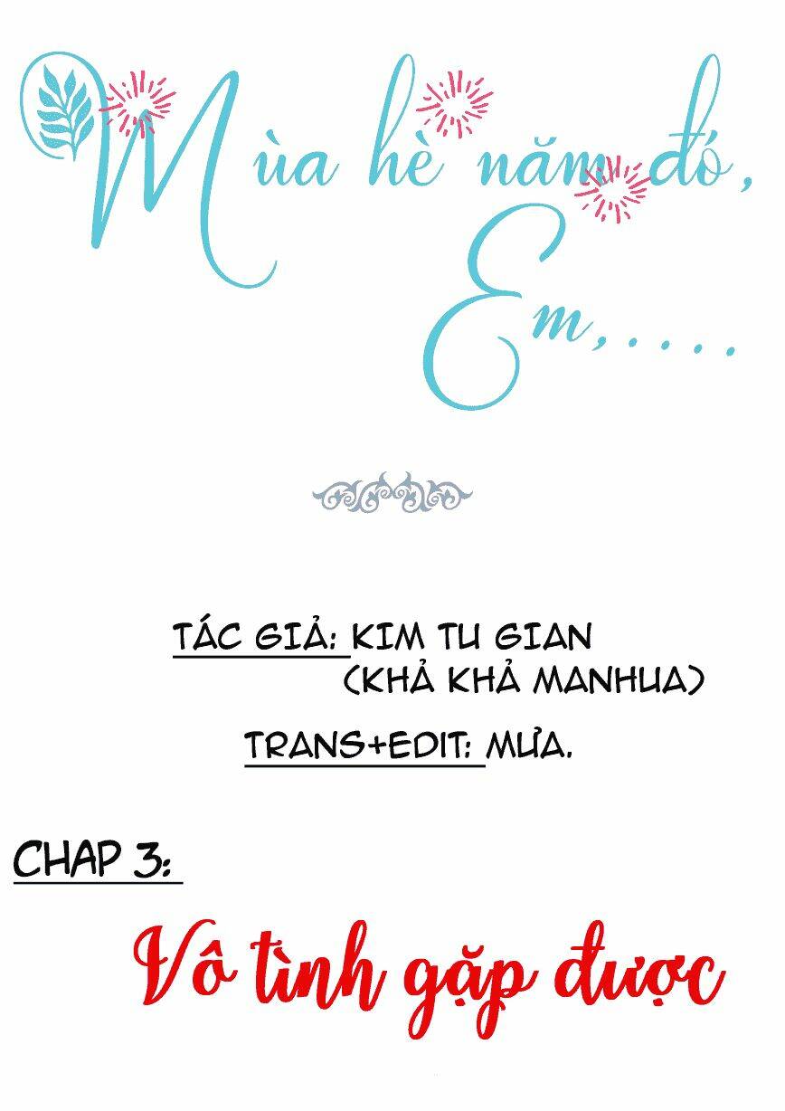mùa hè năm đó, em chapter 3 1