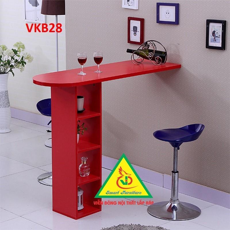 Quầy bar mini kết hợp tủ rượu VKB28 ( không kèm ghế) - Nội thất lắp ráp Viendong Adv