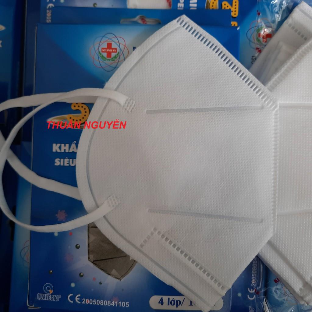 Khẩu trang y tế 4 lớp 3D MASK Khánh An kháng khuẩn cao cấp hộp 10 chiếc siêu vừa vặn, Không bí thở