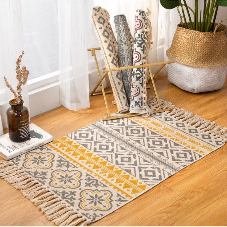 Thảm trải sàn để chân giường vintage 60x90cm