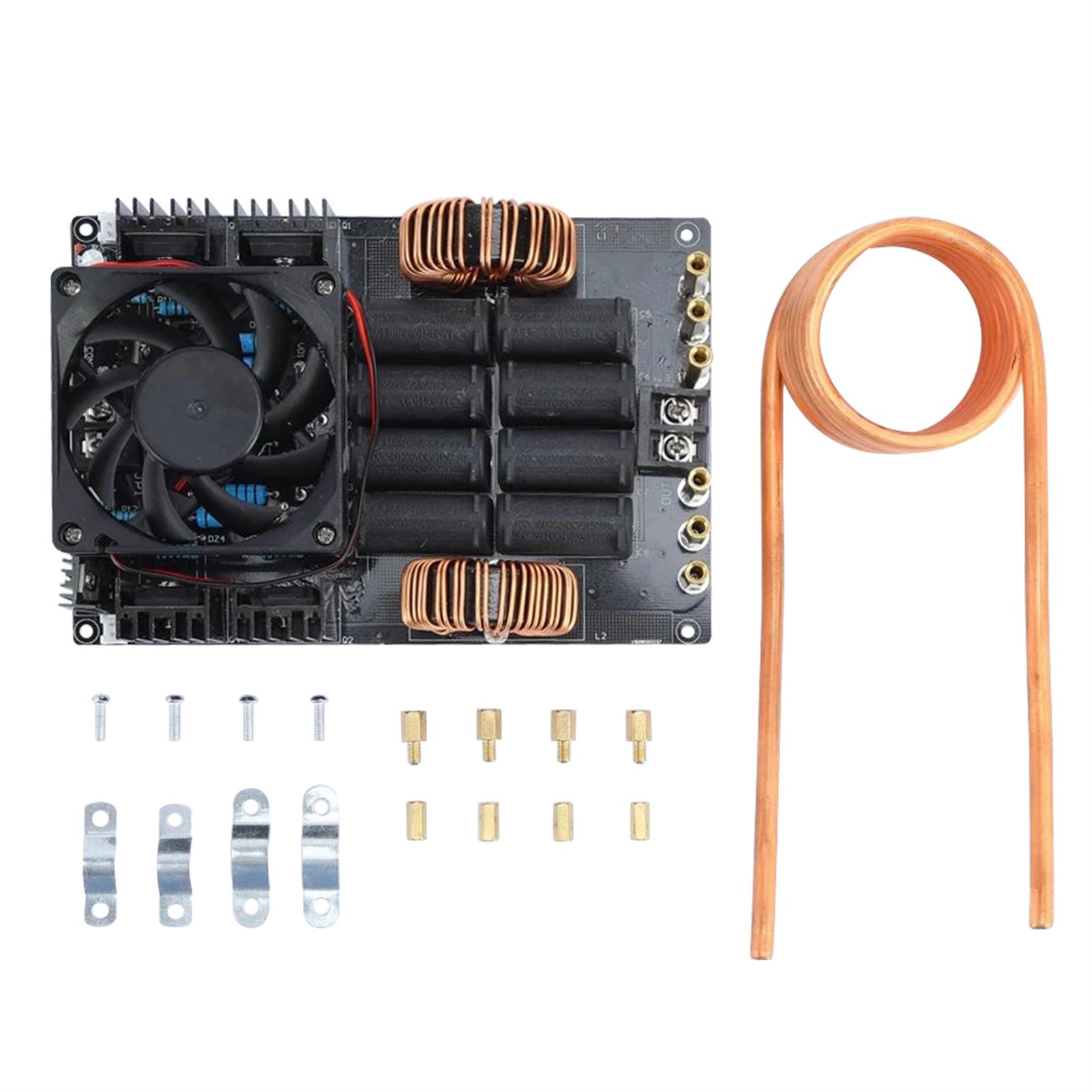 1000W 50A DC 12-40V Induction Heating Board ZVS Power Supply Module Low Voltage Flyback Driver Heater Tesla Coil for DIY Small Parts Heat Treatment