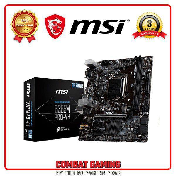 Combo Mainboard MSI B365M PRO-VH & CPU I3 9100F- Hàng Chính Hãng