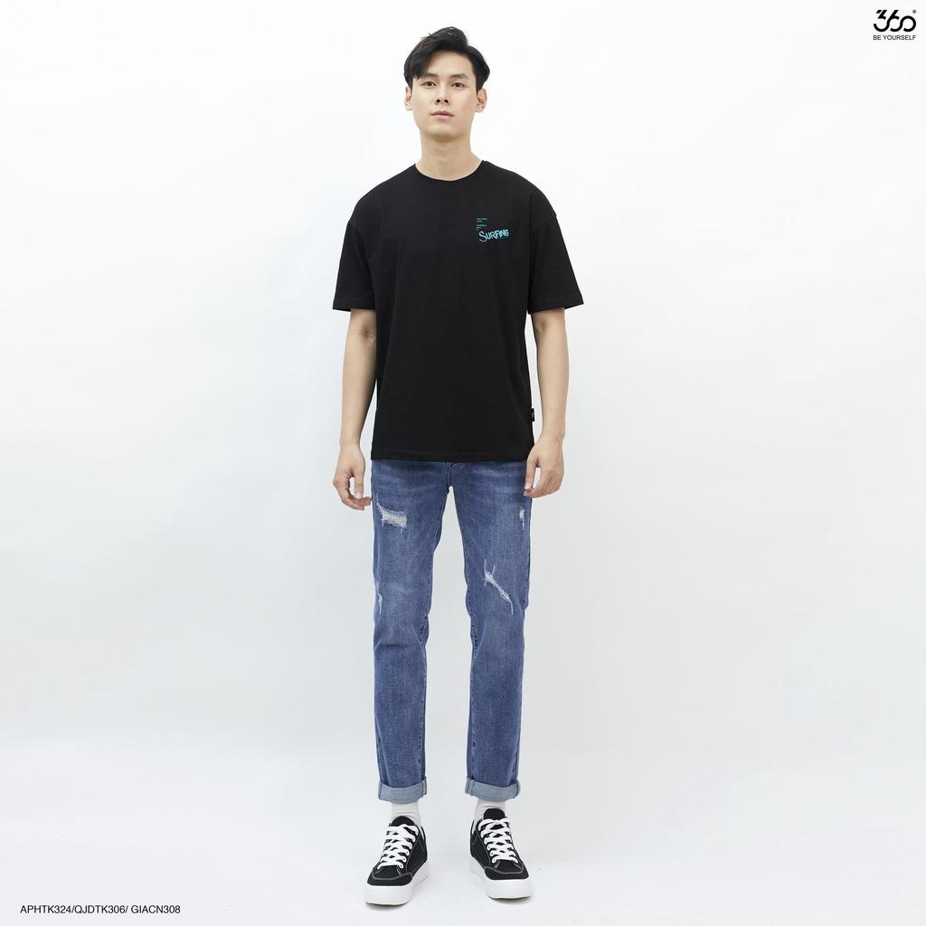 Quần jeans nam local brand 360 BOUTIQUE màu xanh navy - QJDTK306