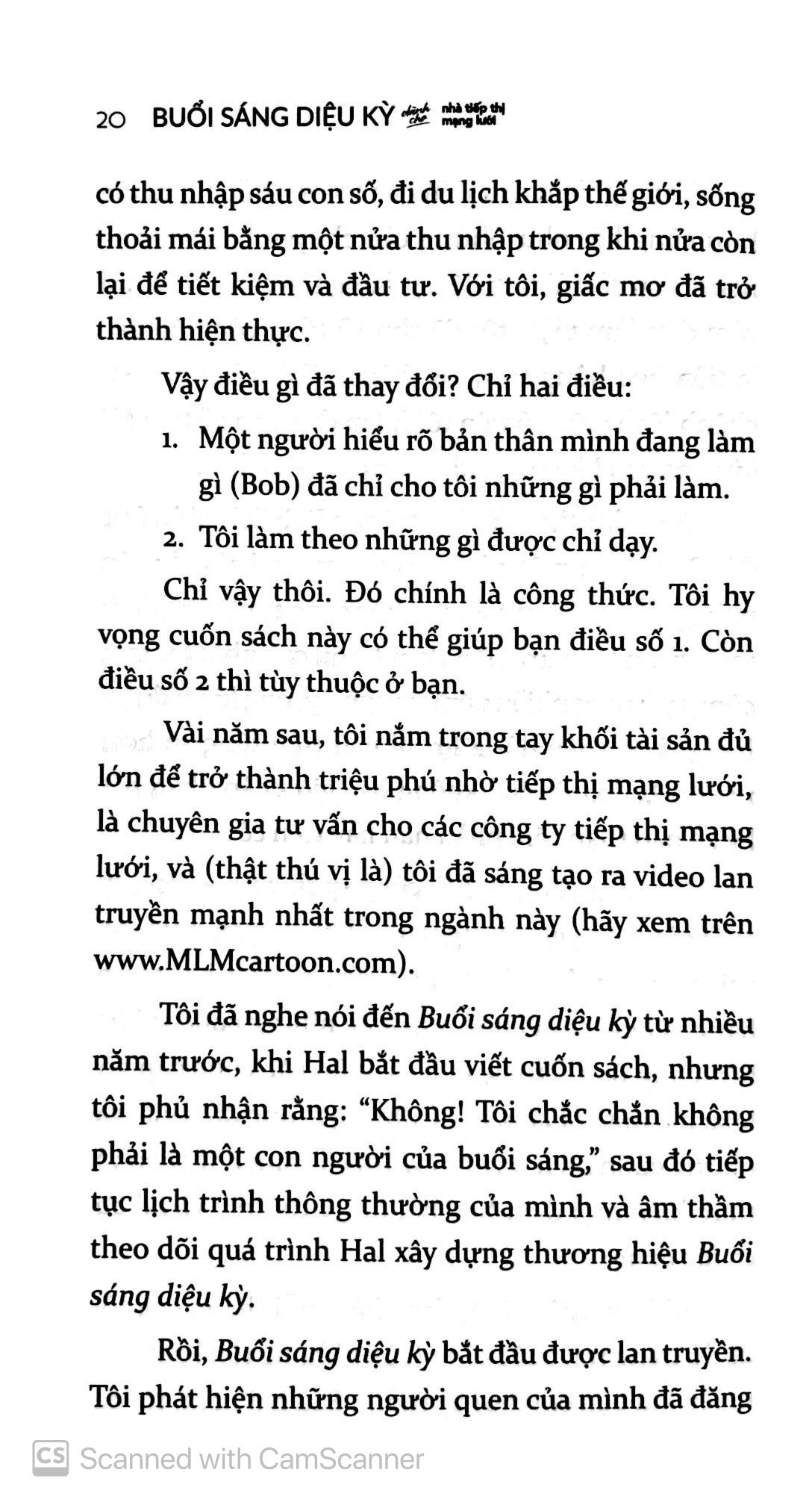 Sách Buổi Sáng Diệu Kỳ Dành Cho Nhà Tiếp Thị Mạng Lưới