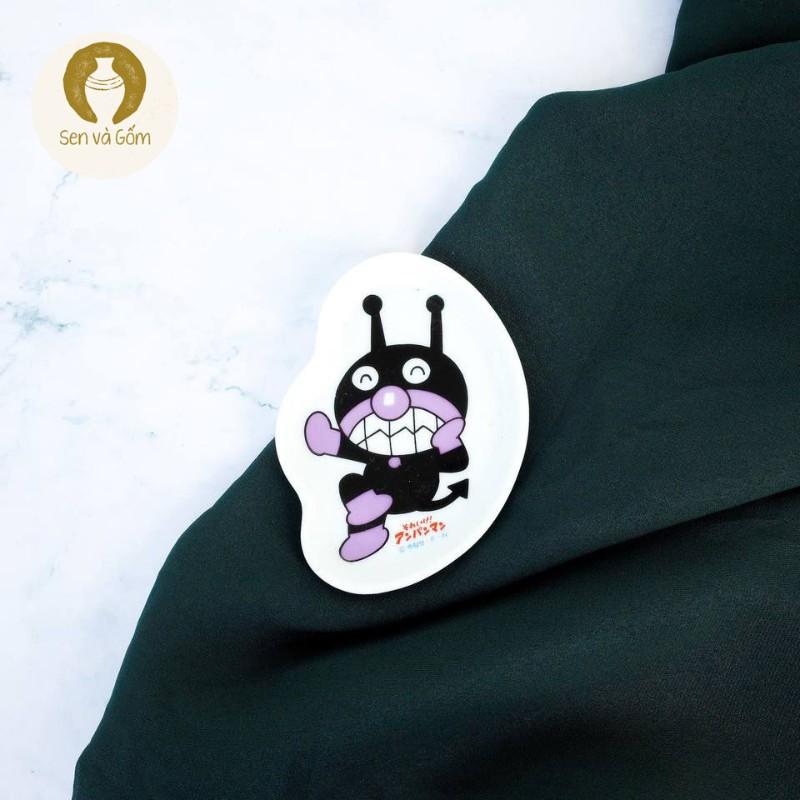 9*7cm Dĩa nhỏ trang trí màu đen gốm sứ Nhật SVG3816