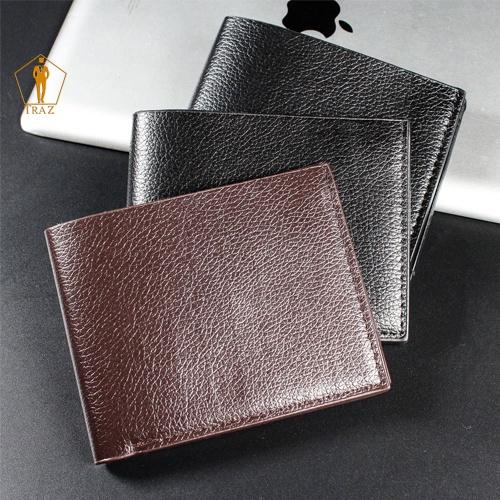 Ví Bóp Gấp Ngang Đứng Nam Thương Hiệu TRAZ Màu Đen Nâu Thời Trang Làm Qùa Tặng.
