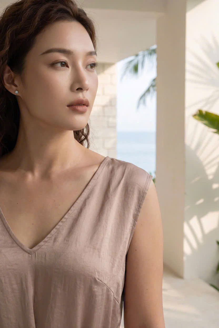 Đầm Maxi Dáng Suông Tencel Ánh Tức Dre202 Thời trang Hity