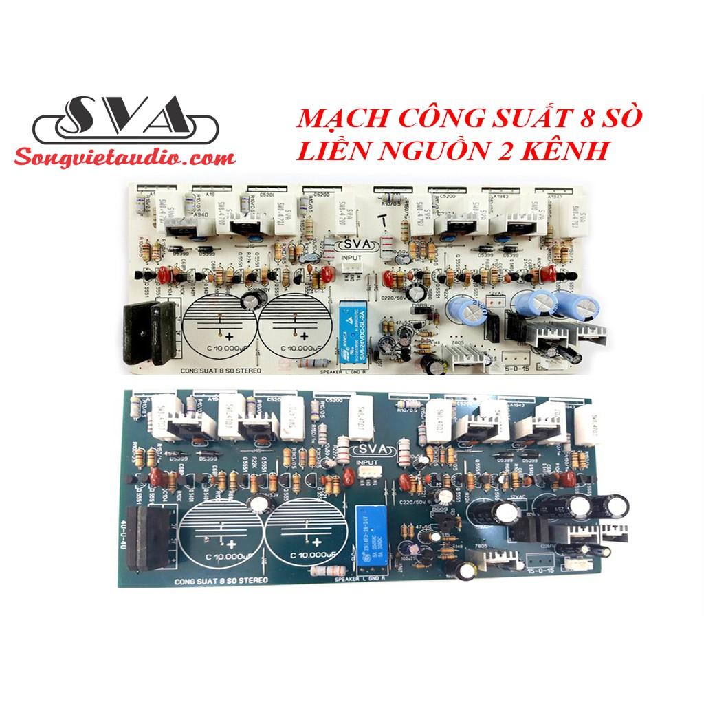 MẠCH CÔNG SUẤT 8 SÒ LIỀN NGUỒN STEREO