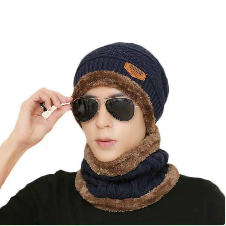[ẤM] Sét Mũ Len Kèm Khăn Quàng Cổ - Hàng Loại 1 - Len Cực Ấm Áp &amp; Thiết Kế Thời Trang Hàn Quốc - Cho Nam Nữ &amp; Trẻ Em - Màu Đa Dạng