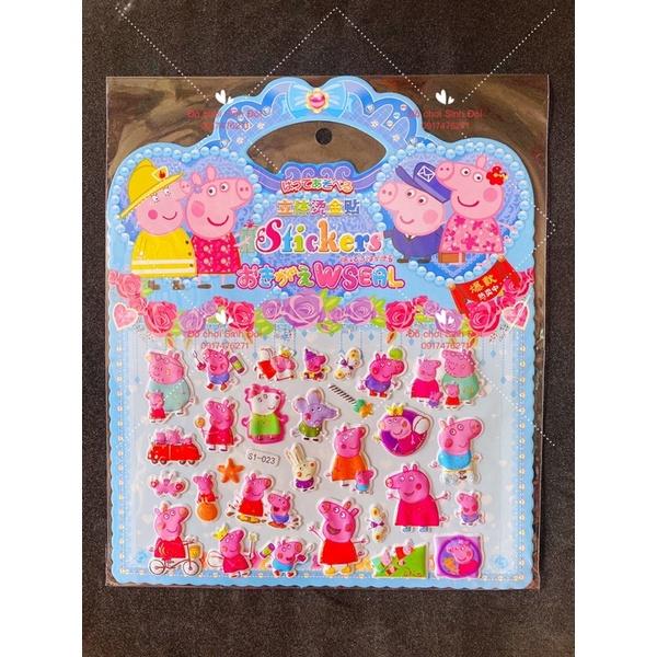 HÌNH DÁN NỔI 3D - hình heo peppa