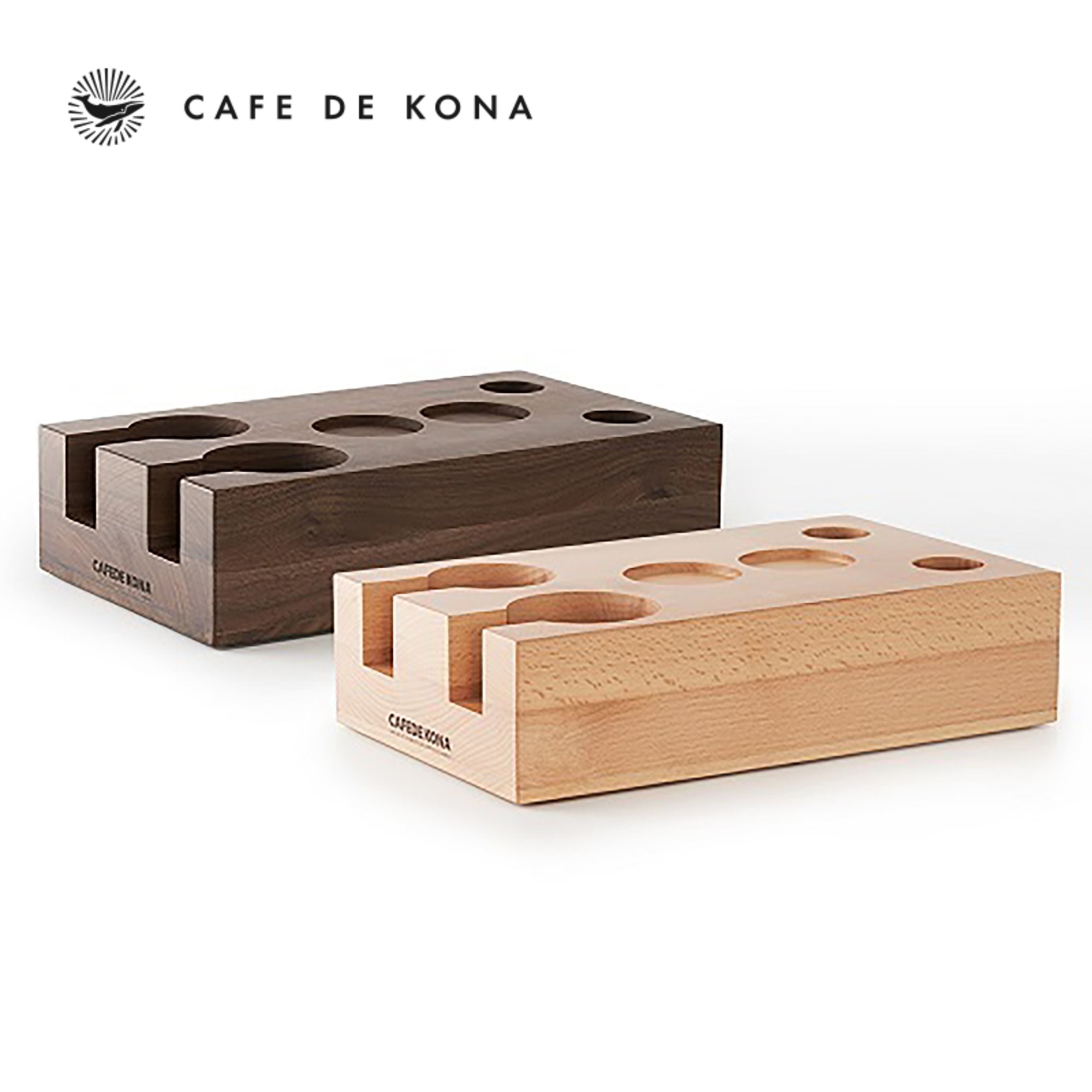 Giá đỡ tamper bằng gỗ tự nhiên pha cà phê máy espresso CAFE DE KONA