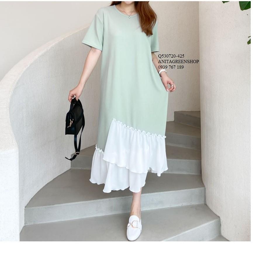 Q530720 ĐẦM SUÔNG PHỐI MÀU