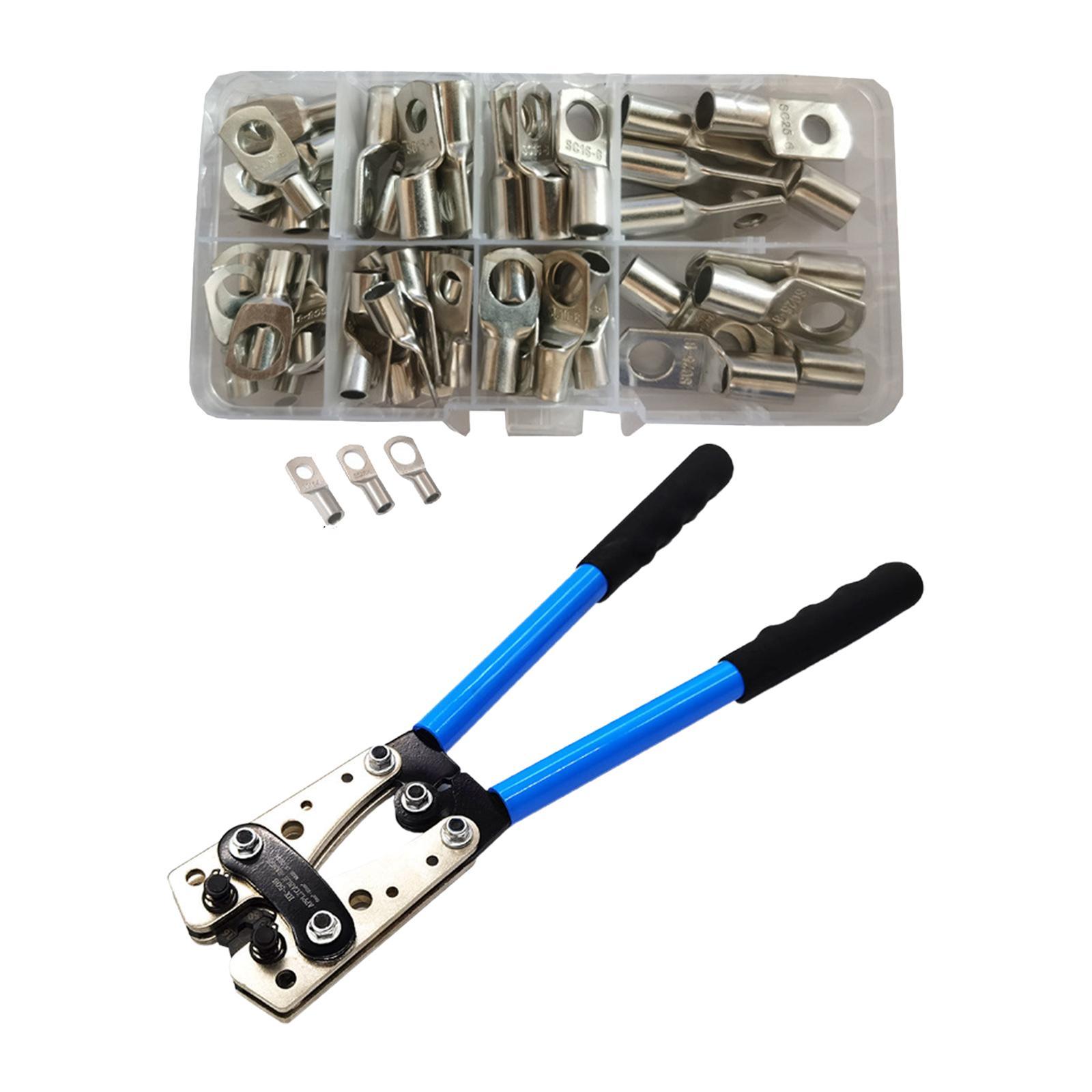 Portable Cable Crimping Plier Hand Tools Wire Rope Crimping Tool for 6~50mm2