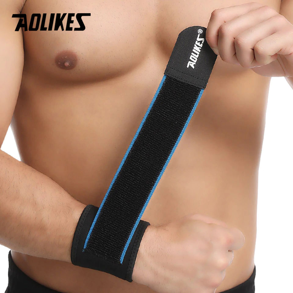 Bộ 2 băng quấn bảo vệ cổ tay tập gym AOLIKES A-7938 Sport wrist support