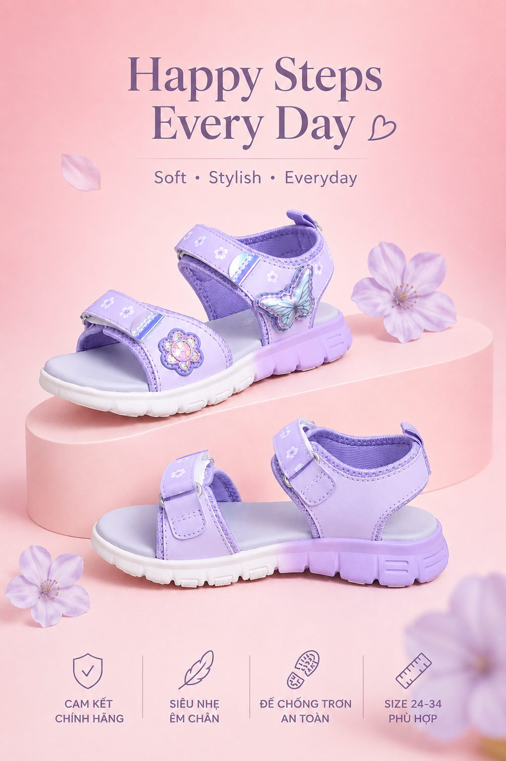 Sandal Biti's bé gái (24-34)