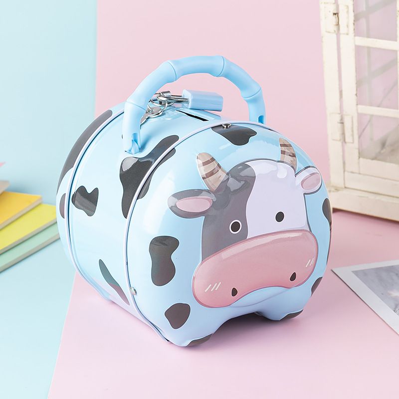 KÉT SẮT MINI HÌNH BÒ SỮA CHO BÉ - JL
