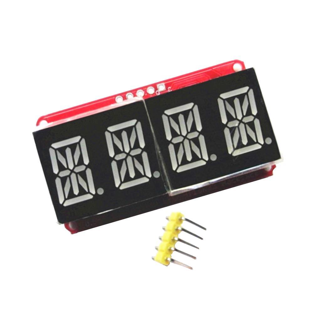 4 Pcs 4 Digit 0.54'' Digital Tube LED Display Module I2C Matrix for