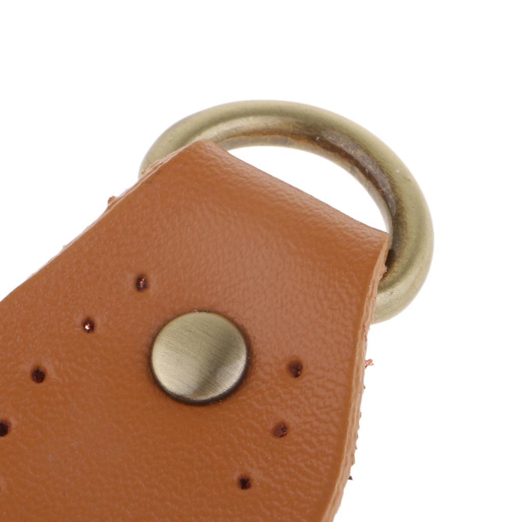 2-7pack 2pcs PU Leather Handle Snap Buckles for Handbag Making Accessories Brown