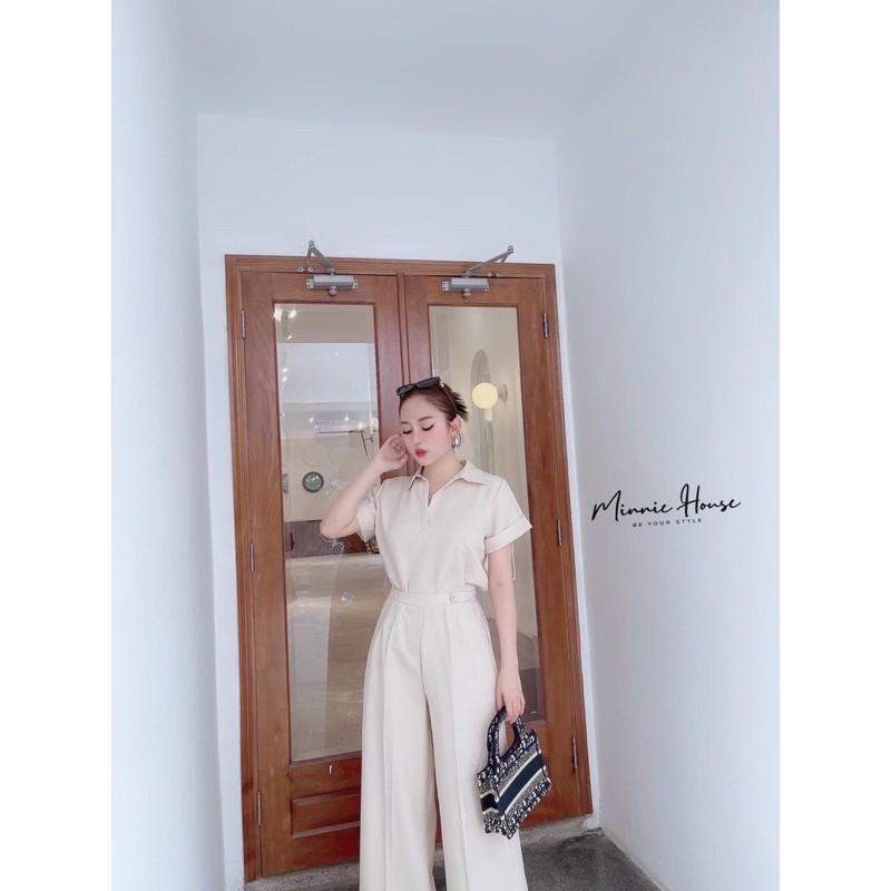 029 - SET ÁO SƠMI QUẦN SUÔNG NUDE