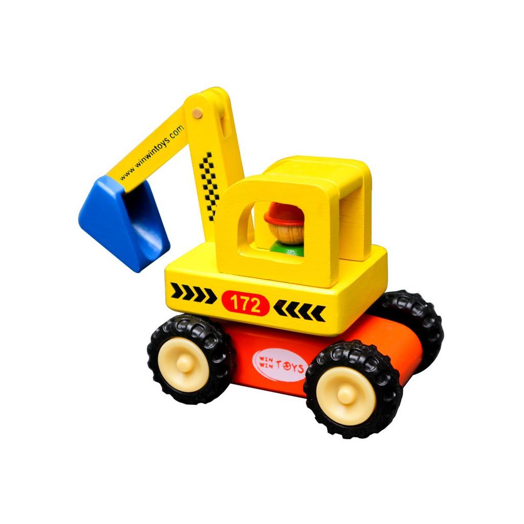 Đồ chơi xe máy xúc bằng gỗ
