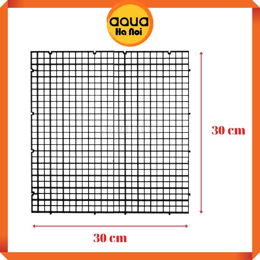 Vỉ nhựa ngăn bể cá - Tấm vách chia, đậy nắp hồ cá thủy sinh - xịt foam tạo layout bán cạn - 15x30/30x30cm