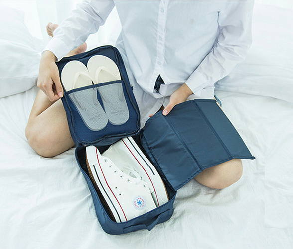 Túi Đựng Giày Cao Cấp, Túi Du Lịch Hàn Quốc, chống thấm ngăn mùi, xếp gọn đa năng trong vali túi Bag in Bag.