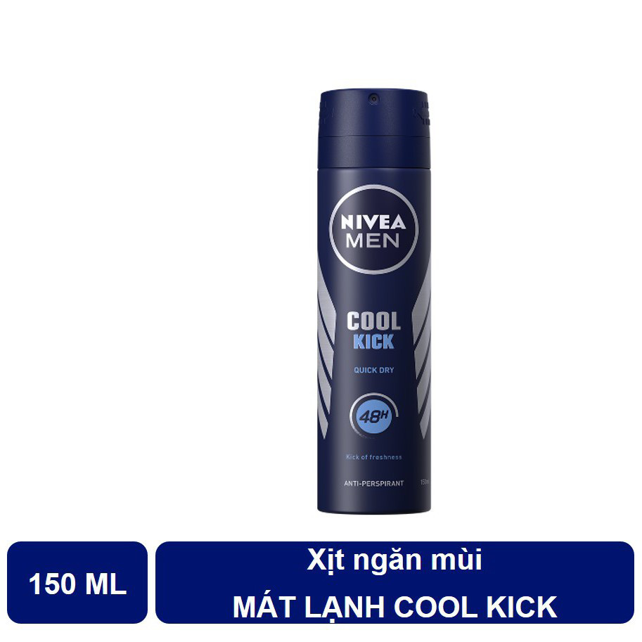 Hộp Quà Xịt ngăn mùi toàn Thân cho nam Cool kich 150ml+ 2 lăn ngăn mùi Cool Kich 25ml*2