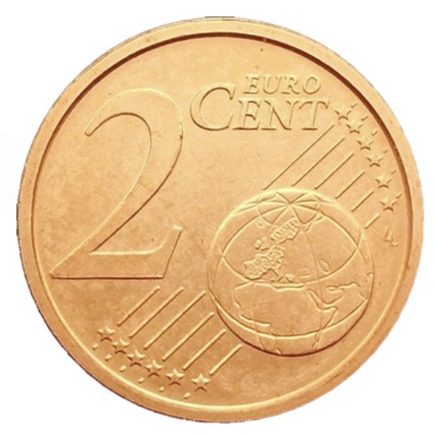 Đồng xu 2 cent của Italy sưu tầm