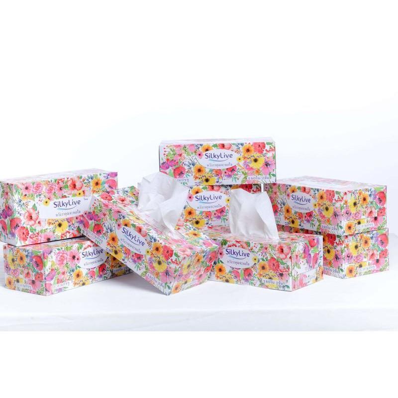 COMBO 3 HỘP KHĂN GIẤY LỤA SILKYLIVE - THAI LAN MỀM MỊN