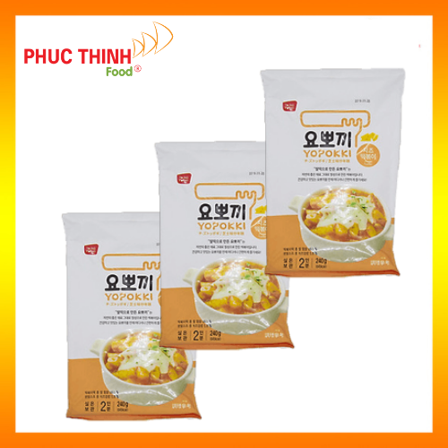 Combo 3 gói lớn vị Phomai - Bánh gạo Hàn Quốc Yopokki