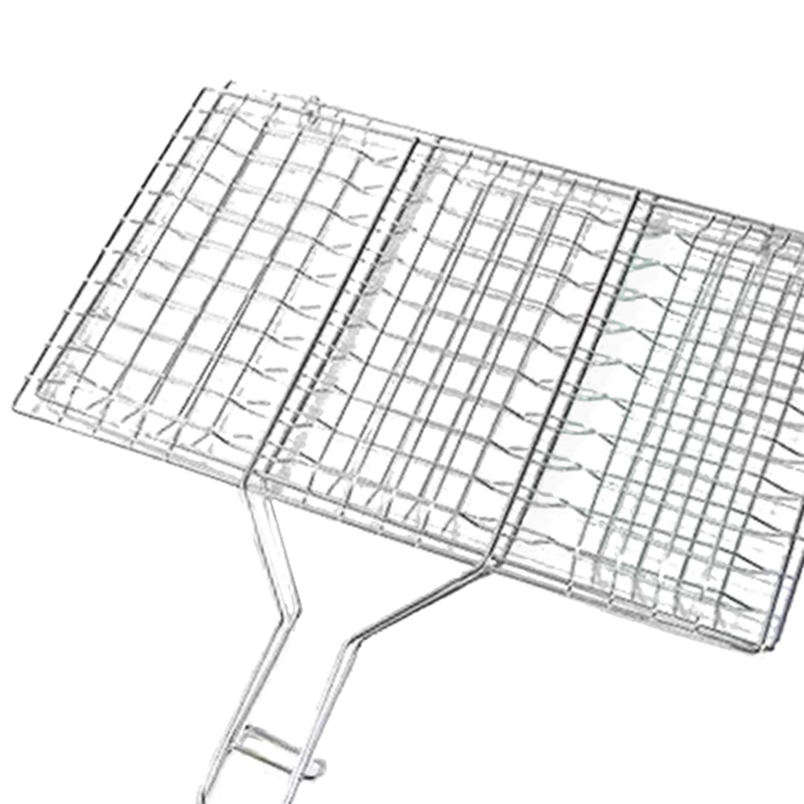 Basket Fish Grilling Basket Portable for Outdoor Grill Barbecue Rack for Grill Accessories for Vegetables Camping Cooking
