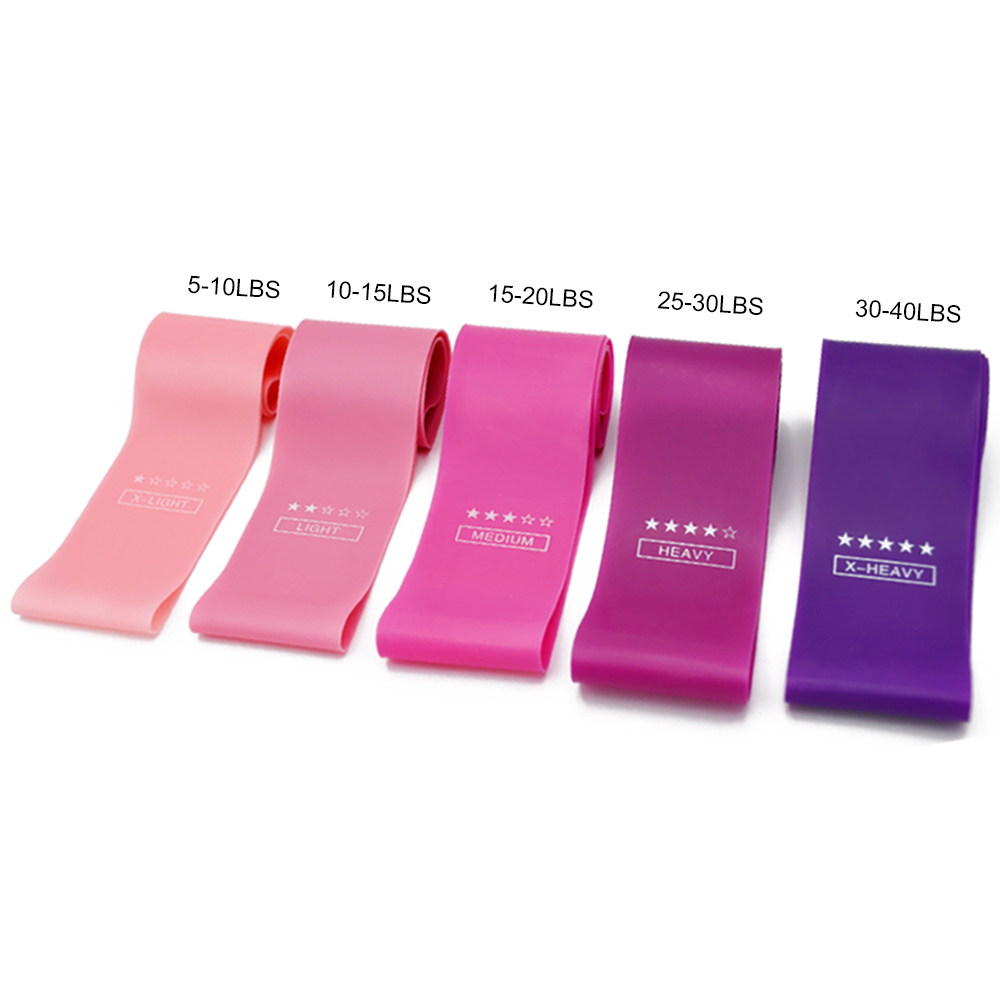5 cái dây kháng tập thể dục, làm từ silica gel đàn hồi thân thiện với môi trường