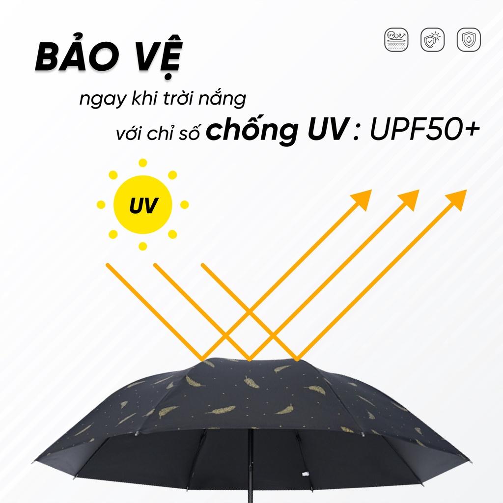 Hình ảnh Dù Che Nắng Gấp Mở Tự Động - Ô Che Mưa Cao Cấp 12 Nan Chống Tia UV Bức Xạ Tuyệt Đối