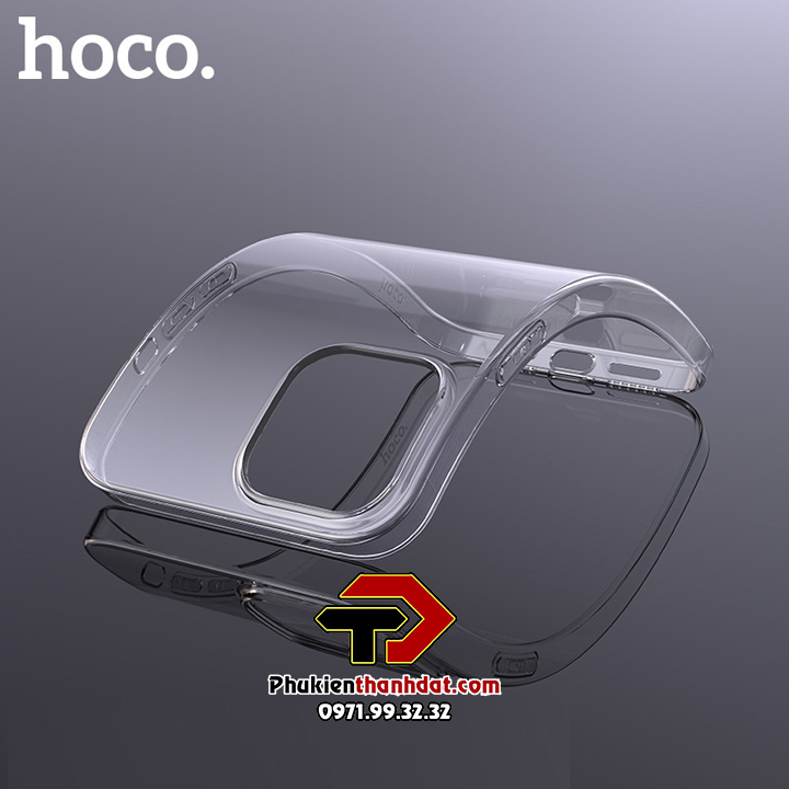 Ốp lưng cho iPhone 14 Pro Max, 14 Pro, 14 Plus, iPhone 14 silicon dẻo trong suốt chính hãng HOCO Light - Hàng chính hãng
