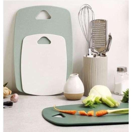 Thớt Kháng Khuẩn 3D Chống Trơn Trượt & Xước Bề Mặt Độ Cứng Tốt Thớt Thái Băm Nhựa Lúa Mạnh Chống Nấm Mốc MKS025