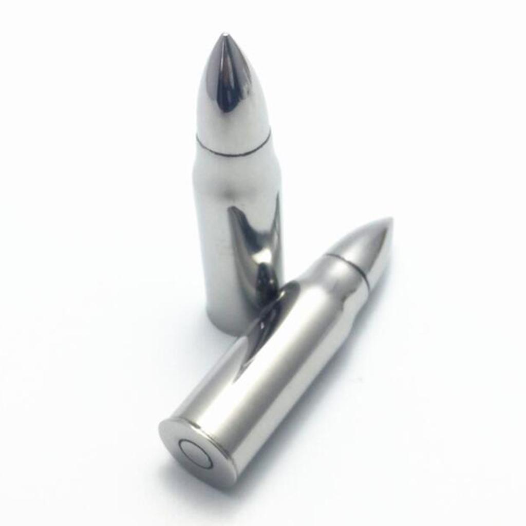 4xStainless Steel Whiskey Stones Rocks Cool Ice Cubes 1pc B